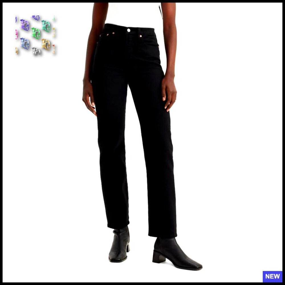 Wedgie Straight Jeans High Rise Vintage Inspired Chic Retro Fit